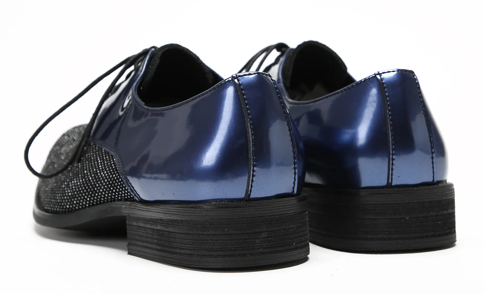 Mens Two Tone Derby Prom Casual Shoes