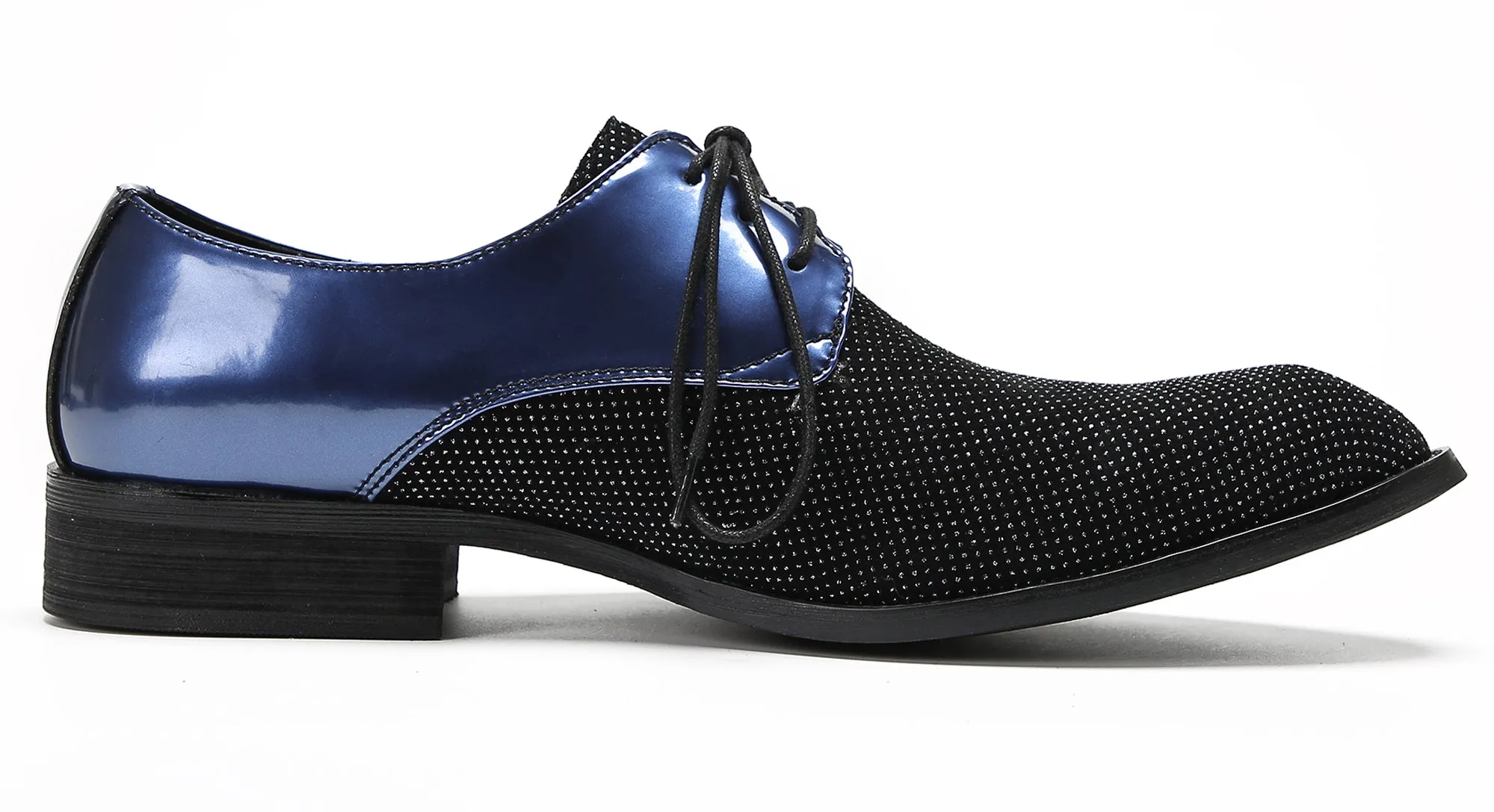 Mens Two Tone Derby Prom Casual Shoes