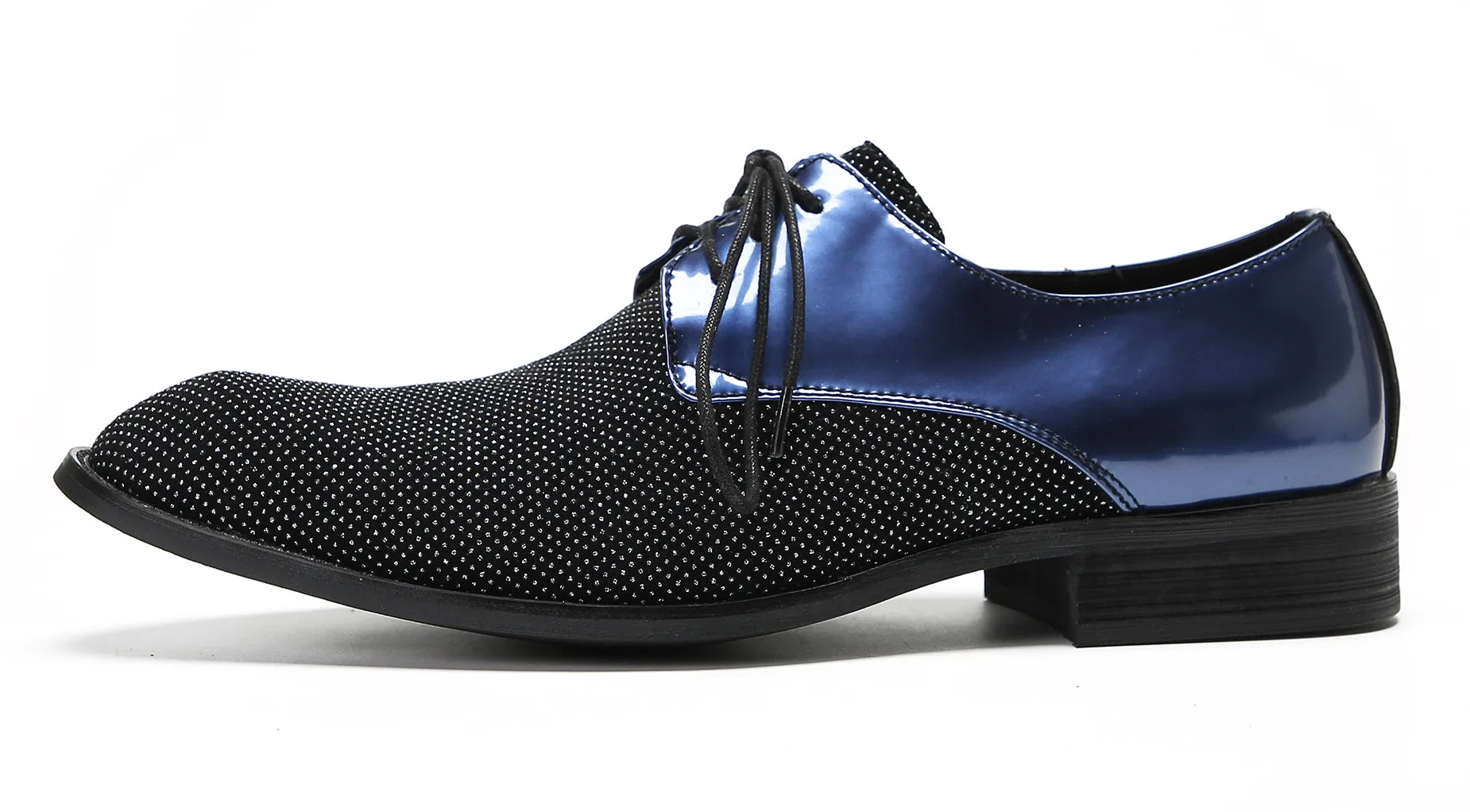 Mens Two Tone Derby Prom Casual Shoes