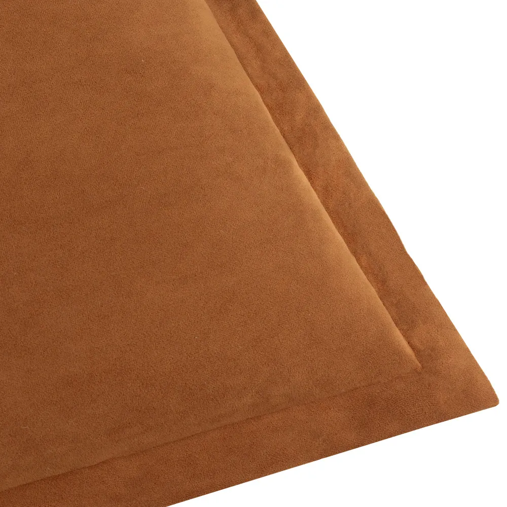 Merton Square Velvet Cushion Pecan