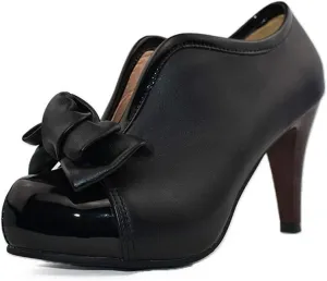 MFairy Fashion Classic Platform Pumps for Women with Bowties Sexy High Heeled Slip on Shoes