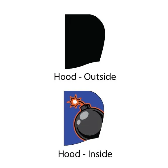 Nipissing Roller Derby: Sleeveless Hoodie
