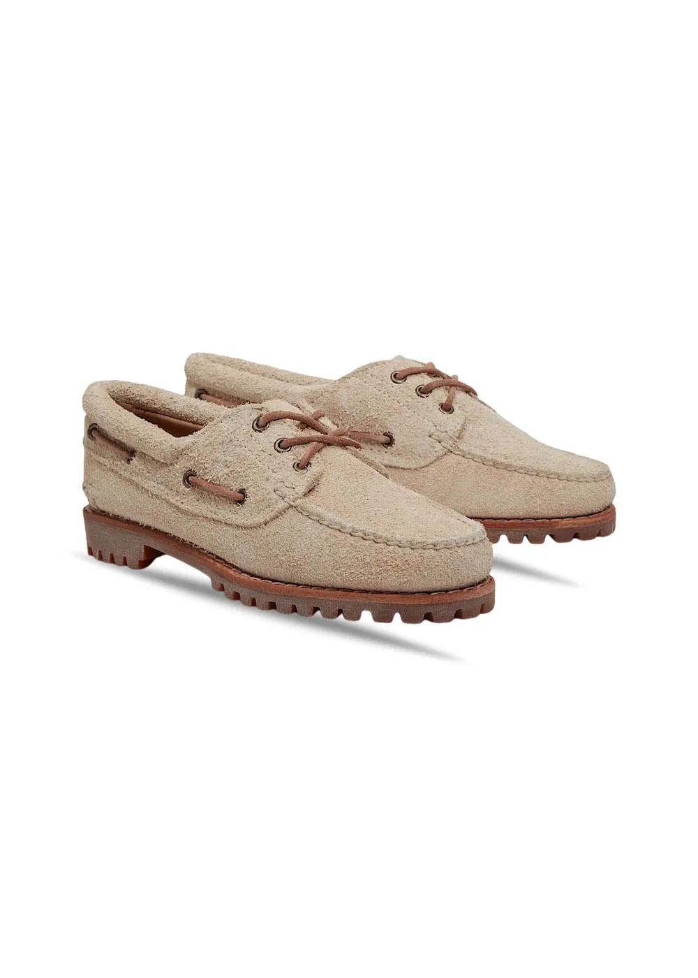 Noreen Boat Shoe - Natural Suede