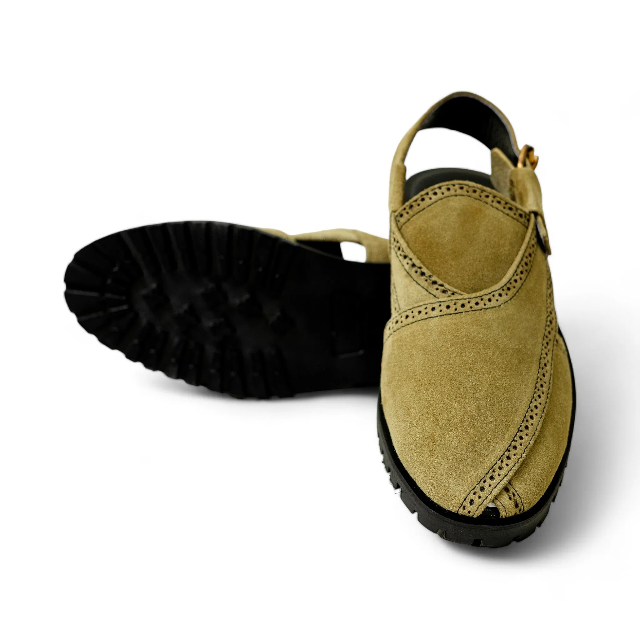 OK-5002 Olive Suede Leather Kherri