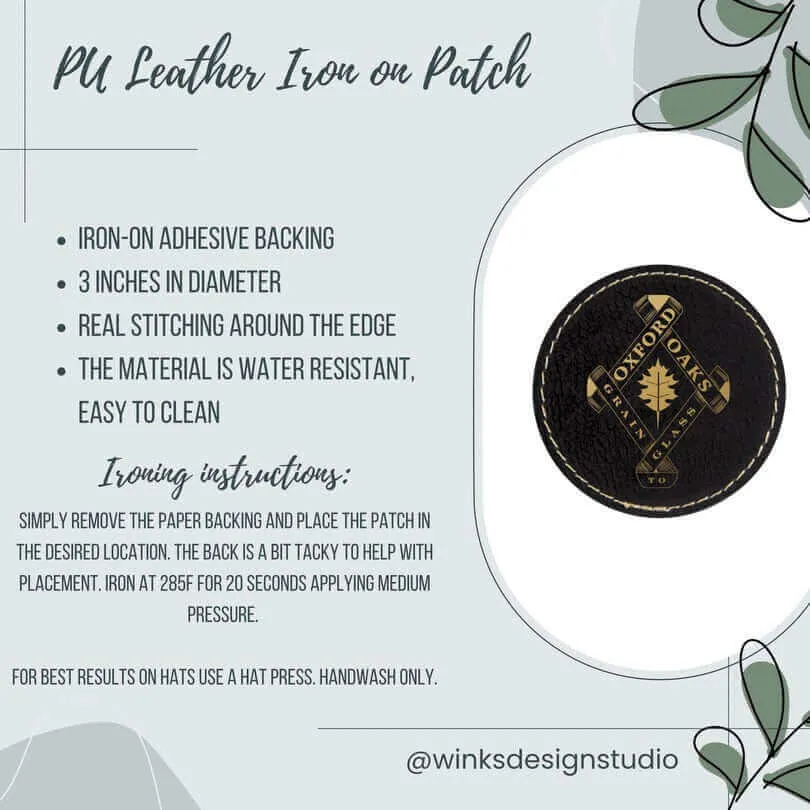 Oxford Oaks Distillery Leather Patch