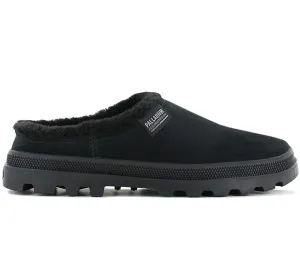 PALLADIUM Palladune Mule Warm - Slipper Hausschuhe Leder Schwarz 74337-008-M