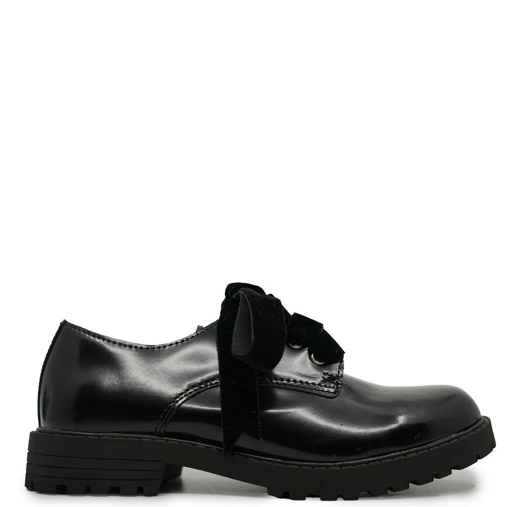 Papanatas Black Velvet Lace Oxford