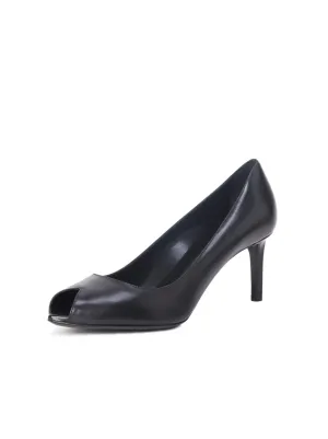 Paris Peep Toe Pumps with Kitten Heel