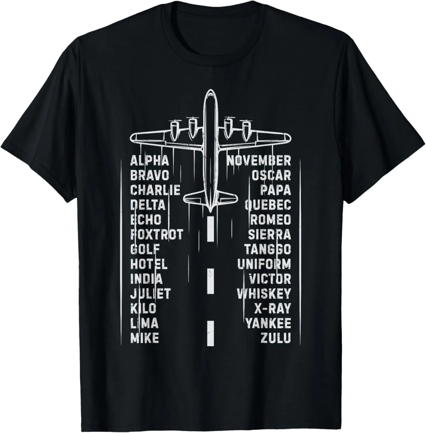 Phonetic Alphabet Pilot Airplane Aviation Vintage Gifts Men T-Shirt