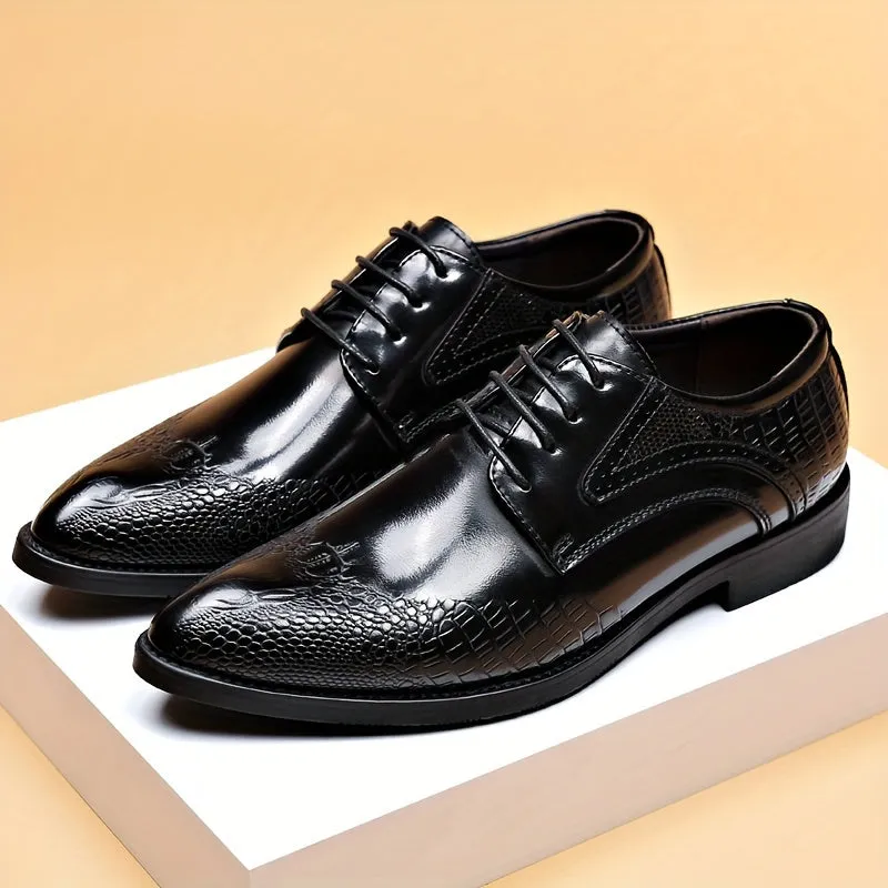 Plus Size Mens Elegant Derby Shoes  Breathable Comfy NonSlip
