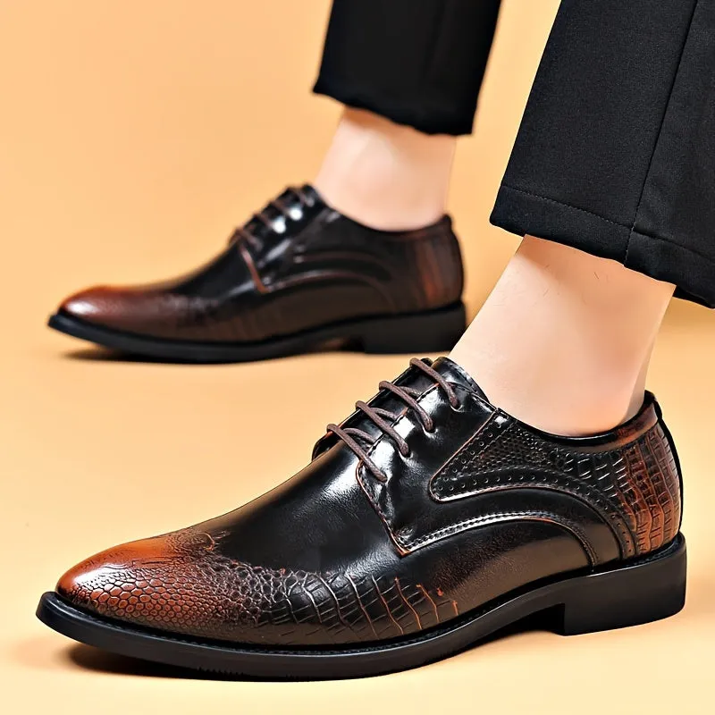 Plus Size Mens Elegant Derby Shoes  Breathable Comfy NonSlip