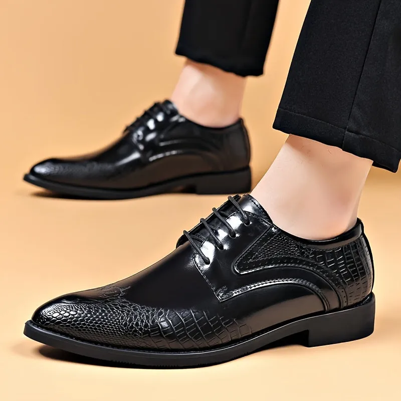 Plus Size Mens Elegant Derby Shoes  Breathable Comfy NonSlip