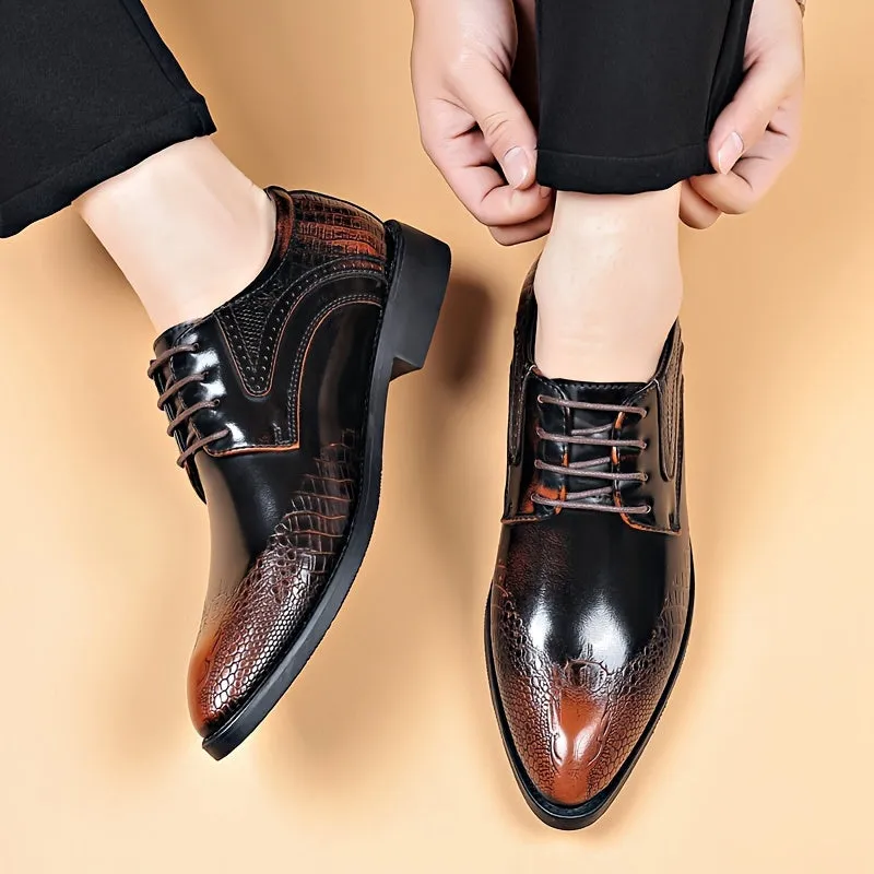 Plus Size Mens Elegant Derby Shoes  Breathable Comfy NonSlip