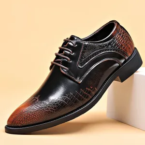Plus Size Mens Elegant Derby Shoes  Breathable Comfy NonSlip