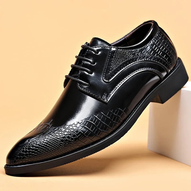 Plus Size Mens Elegant Derby Shoes  Breathable Comfy NonSlip