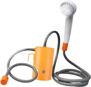 Portable Outdoor Shower Camping Shower Compact Electric Shower with Hose for Hiking Traveling Campervan Beach Car Washing