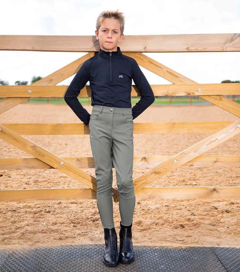 Premier Equine Derby Boy's Riding Breeches (grey)