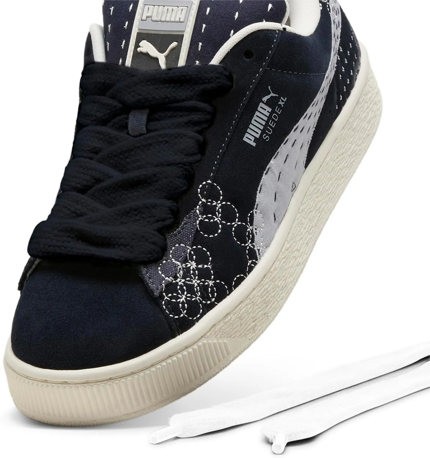Puma Mens Suede XL Skate Lace Up Sneakers Shoes Casual - Blue
