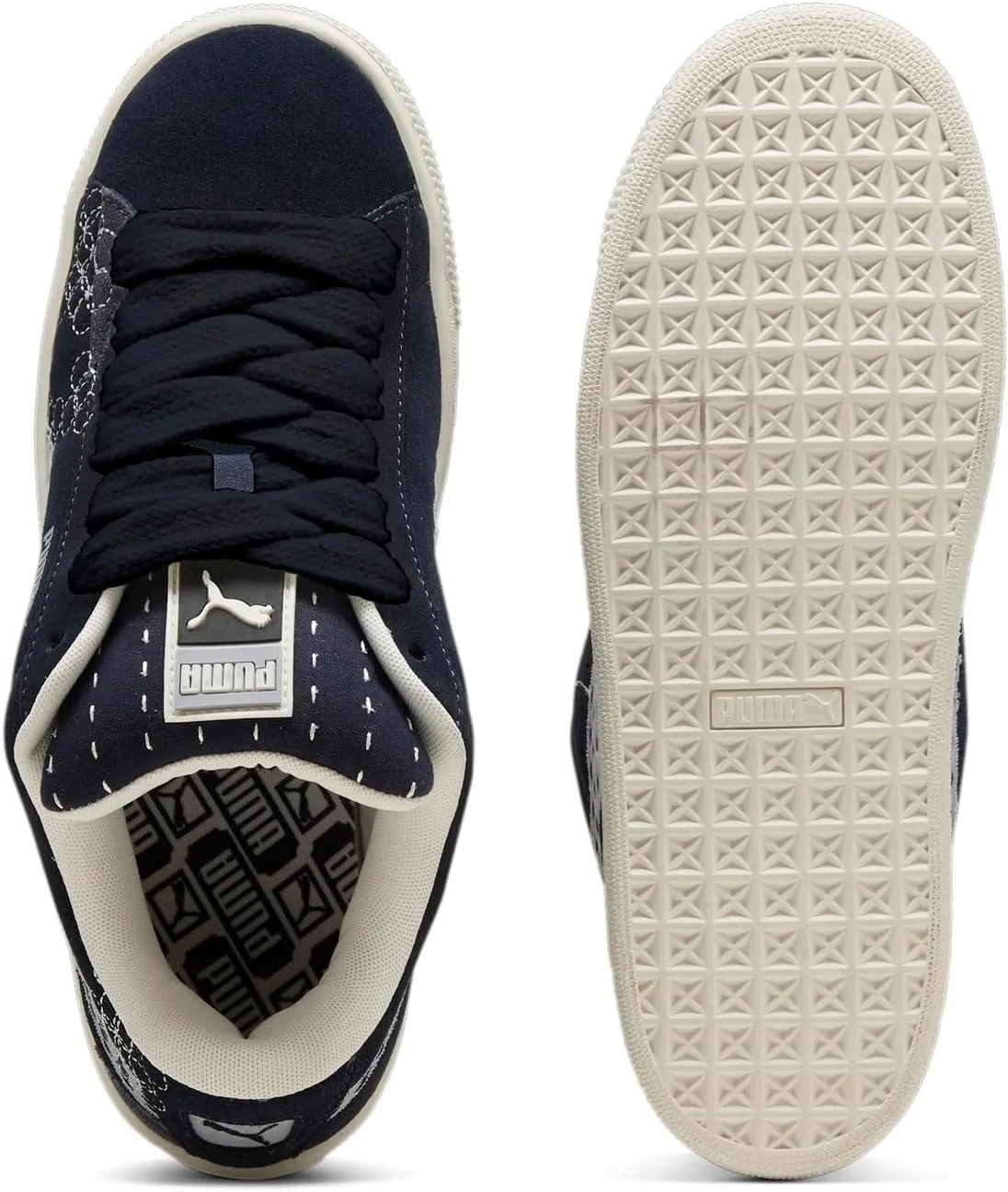 Puma Mens Suede XL Skate Lace Up Sneakers Shoes Casual - Blue