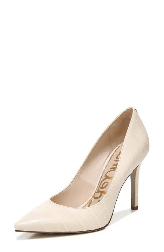 Pumps Rich variety Edelman Sam Closed Pointed Toe Budget-conscious Dress Eggshell Stiletto Hazel Shoes