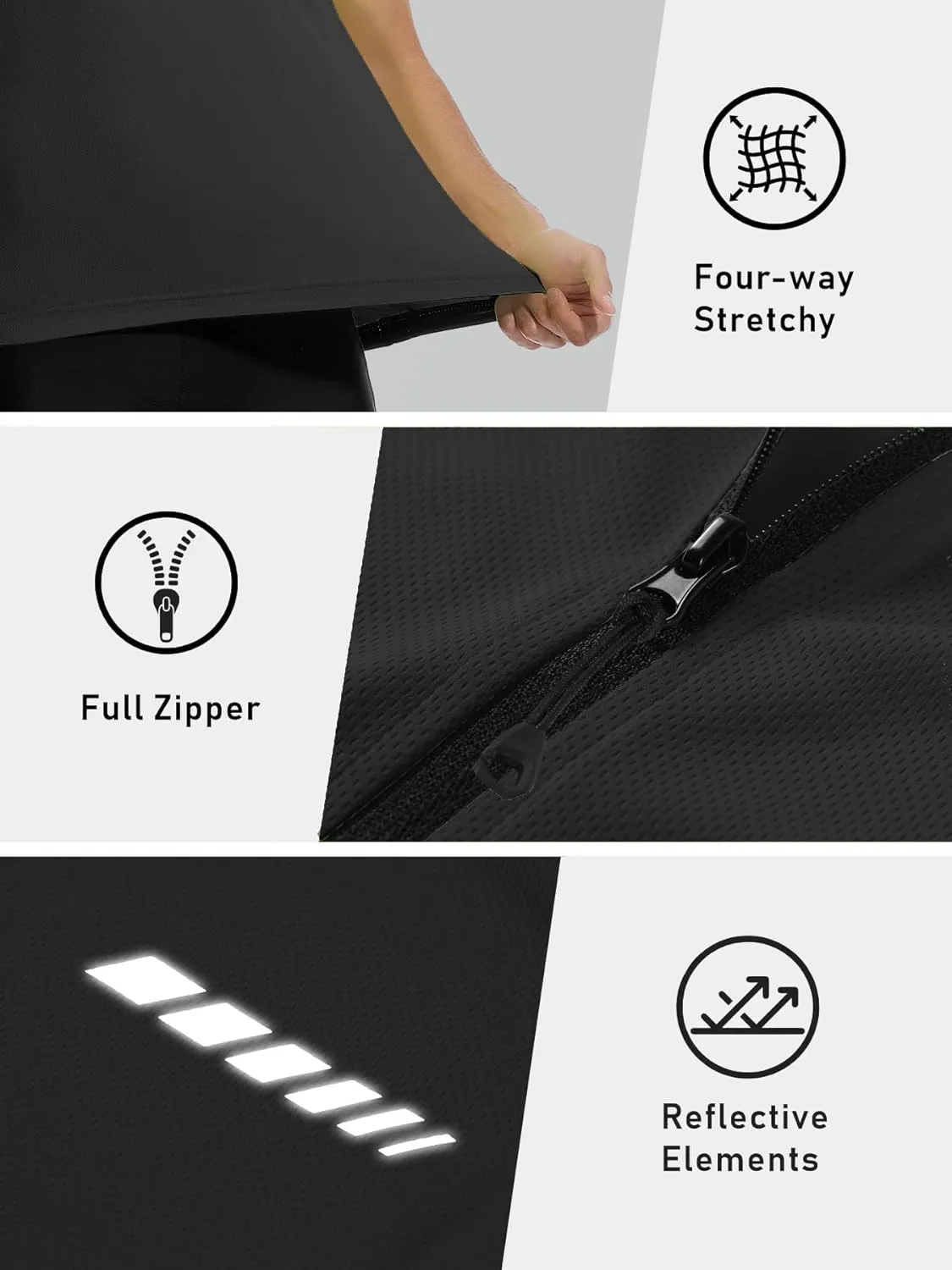 qualidyne Men's Sleeveless Cycling Jersey Vest Road Bike Shirt Bicycle Biking Tank Tops Full Zip Pockets