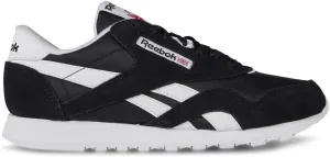 Reebok Men's Classic Nylon Trainers, Cblack Ftwwht Ftwwht, 4.5 Men