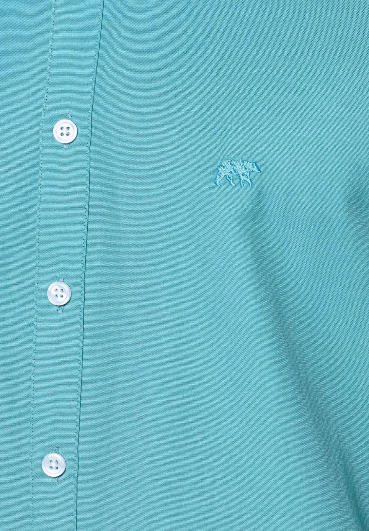 Rivet & Denim Long Sleeve Oxford Shirt - Aqua