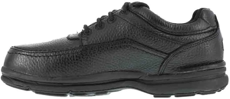 Rockport Works Black Steel Toe, SD, Men's World Tour 5 Eye Tie Casual Moc Toe Oxford