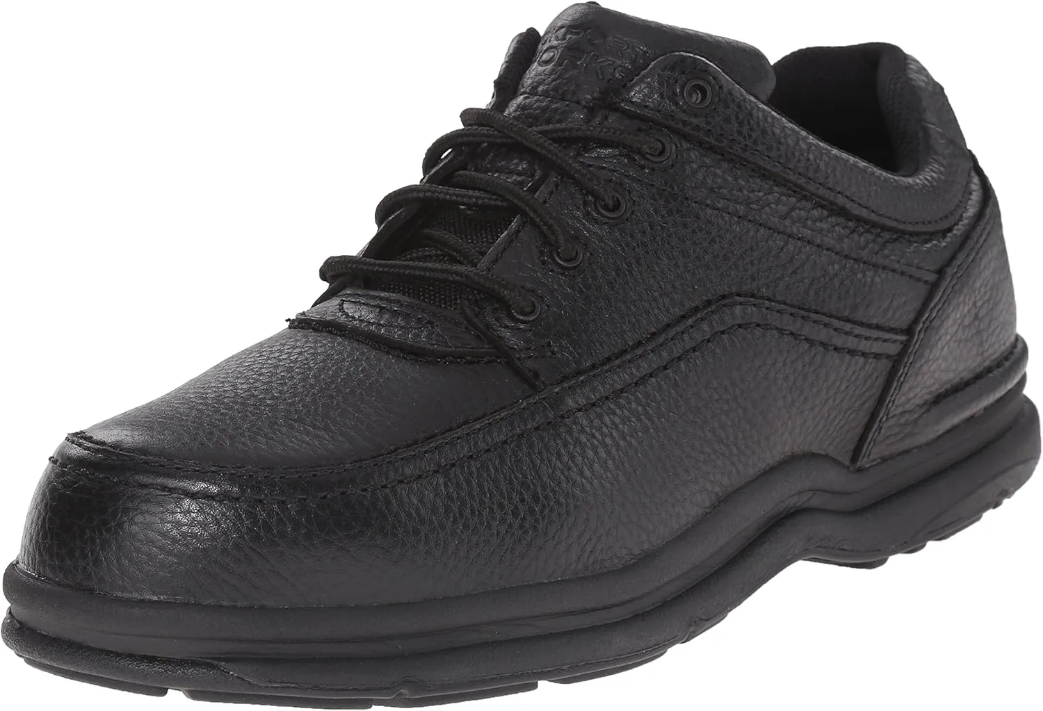 Rockport Works Black Steel Toe, SD, Men's World Tour 5 Eye Tie Casual Moc Toe Oxford