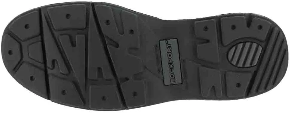 Rockport Works Black Steel Toe, SD, Men's World Tour 5 Eye Tie Casual Moc Toe Oxford