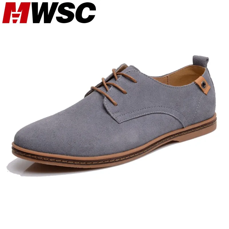 Round Suede Soft Size All-in-one solution Plus Fashion Designer Shoes Mwsc Secure checkout Leather Brand Breathable Man Men Shoes Leather Shoes Casual Toe Men 48