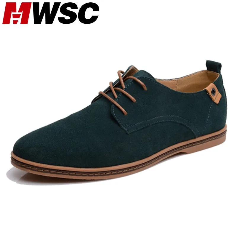 Round Suede Soft Size All-in-one solution Plus Fashion Designer Shoes Mwsc Secure checkout Leather Brand Breathable Man Men Shoes Leather Shoes Casual Toe Men 48