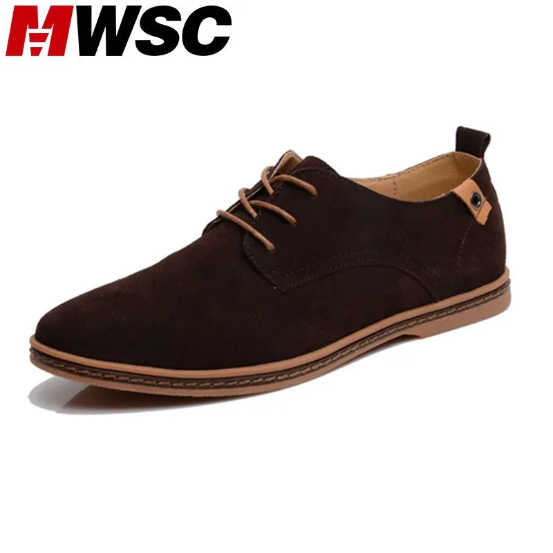 Round Suede Soft Size All-in-one solution Plus Fashion Designer Shoes Mwsc Secure checkout Leather Brand Breathable Man Men Shoes Leather Shoes Casual Toe Men 48