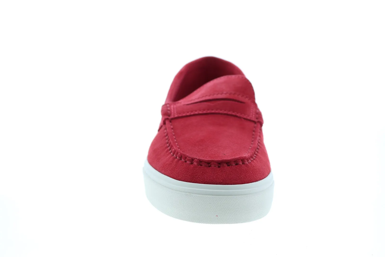 Sebago Manitou 751112W Mens Red Suede Loafers & Slip Ons Moccasin Shoes