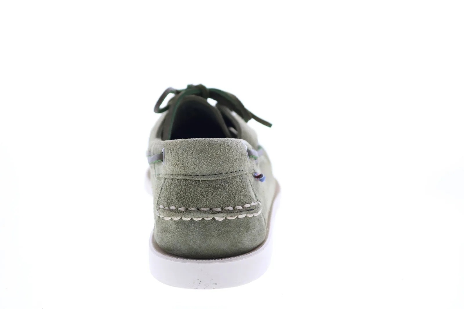 Sebago Portland Flesh Out 7111PTW Mens Green Loafers & Slip Ons Boat Shoes