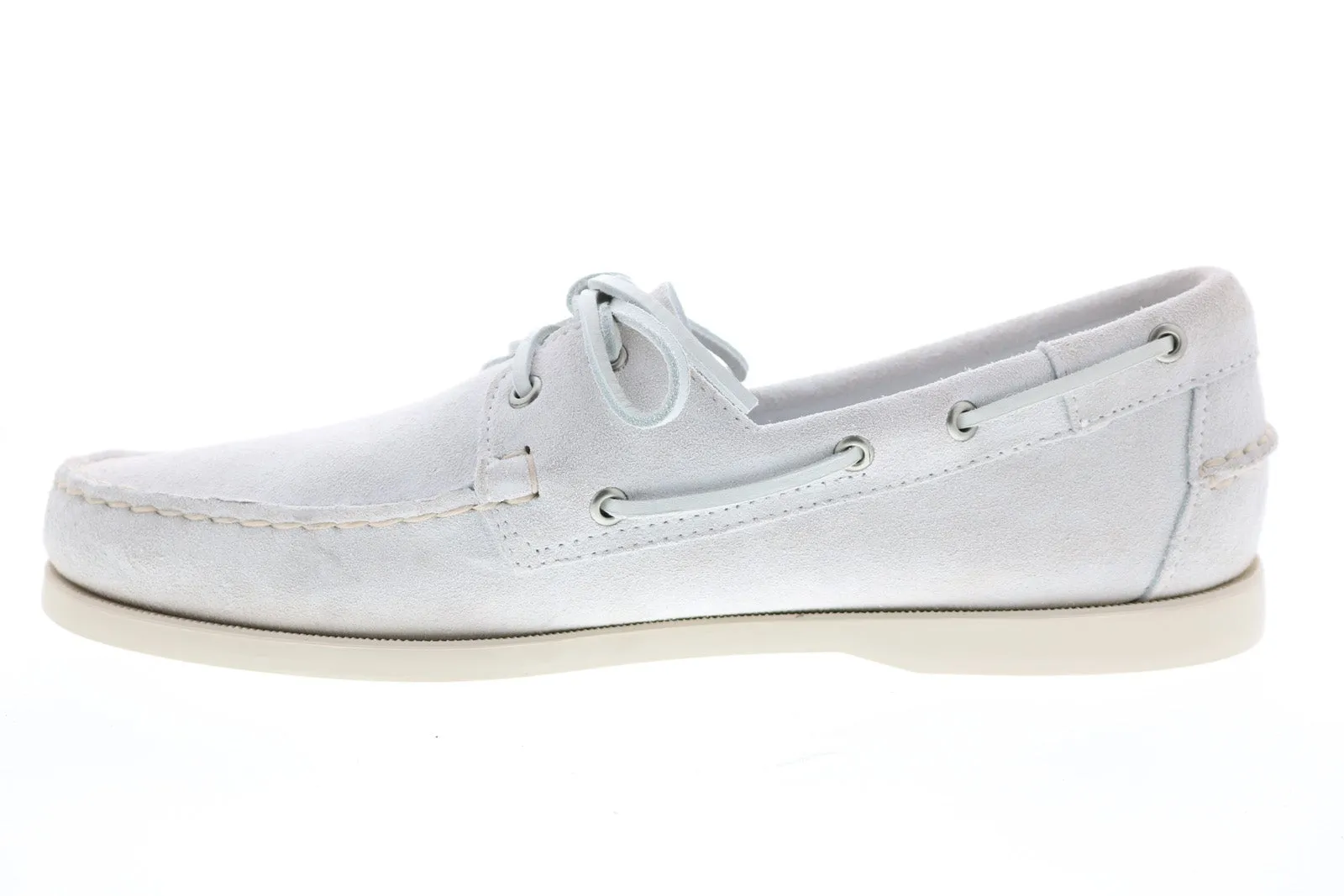 Sebago Portland Flesh Out 7111PTW Mens White Loafers & Slip Ons Boat Shoes