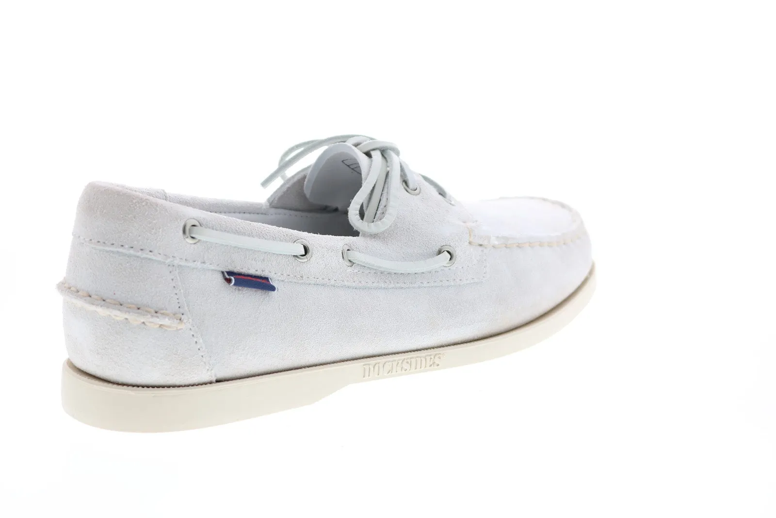 Sebago Portland Flesh Out 7111PTW Mens White Loafers & Slip Ons Boat Shoes