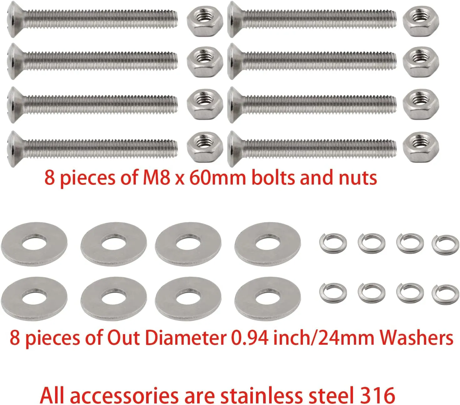 SHENGHUISS Boat Cleats 316 Stainless Steel Cleat Classic Open Base Boat Dock Cleats（4"/5"/6"/8"/10"/12"）