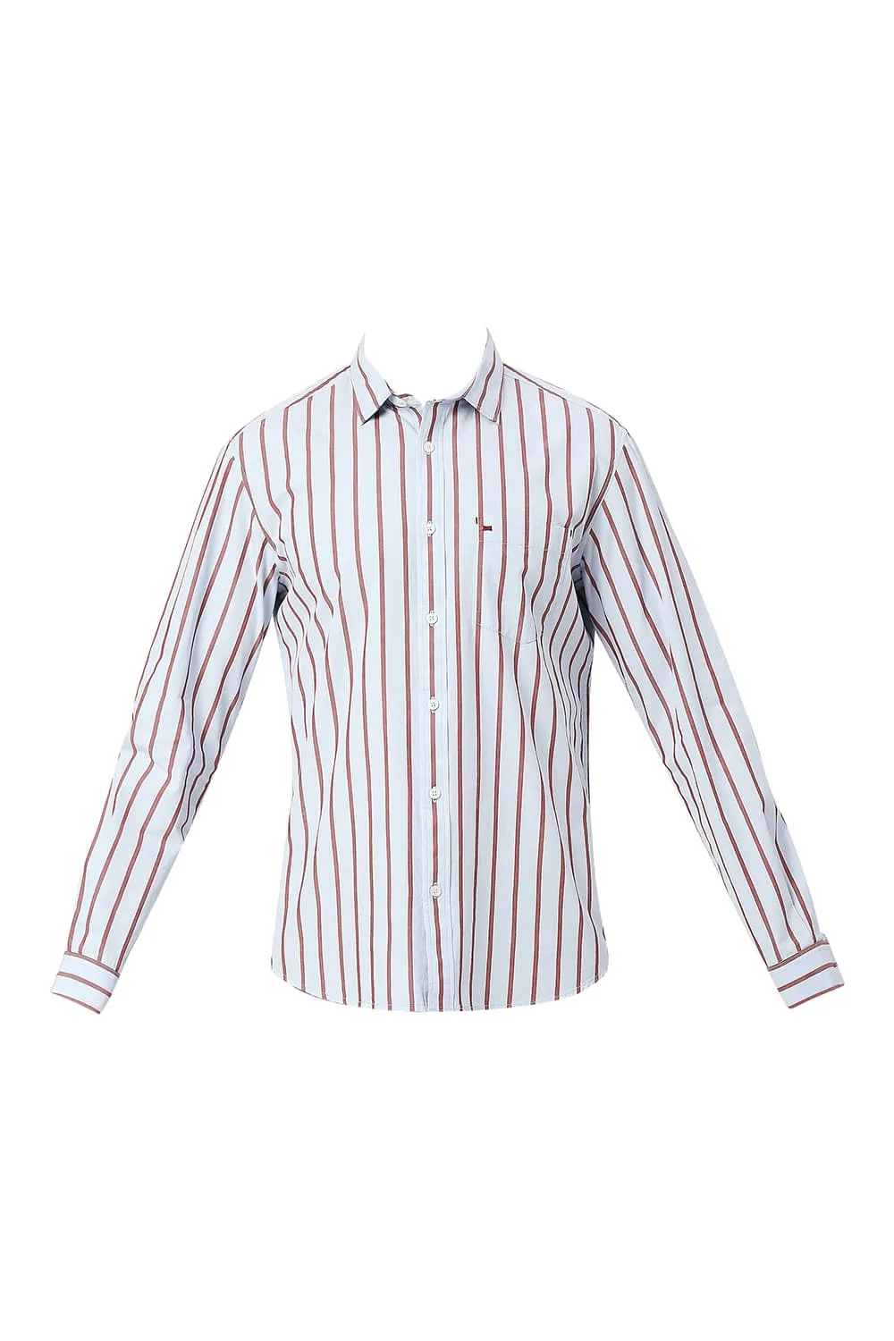 Slim Fit Cotton Stripe Shirt