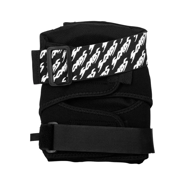 Smith Scabs Derby Knee Pad Black w White Caps