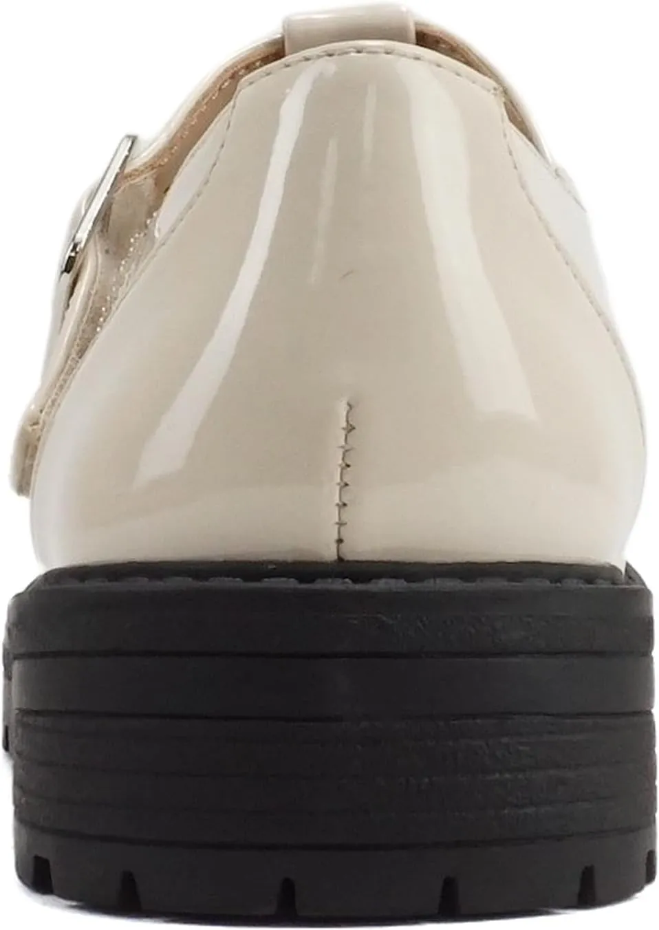 Soda “GARNY-2” ~ Little Kids/Children/Girls Round Closed Toe Hook & Loop T-Strap Mary Jane Lug Sole Low Heel Shoe