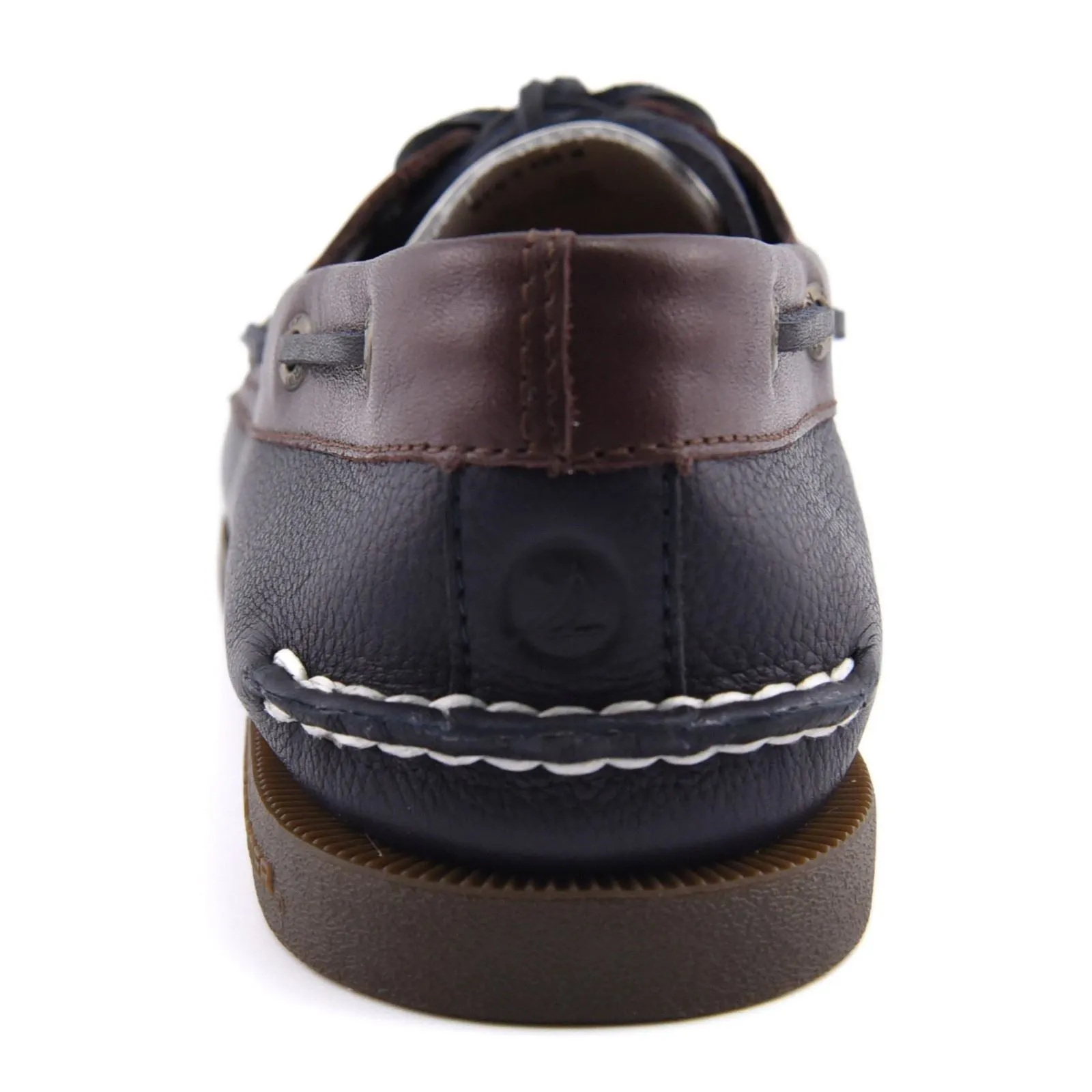 Sperry Authentic Original 2 Eye Leather Men's Navy/White/Brown Boat Shoes