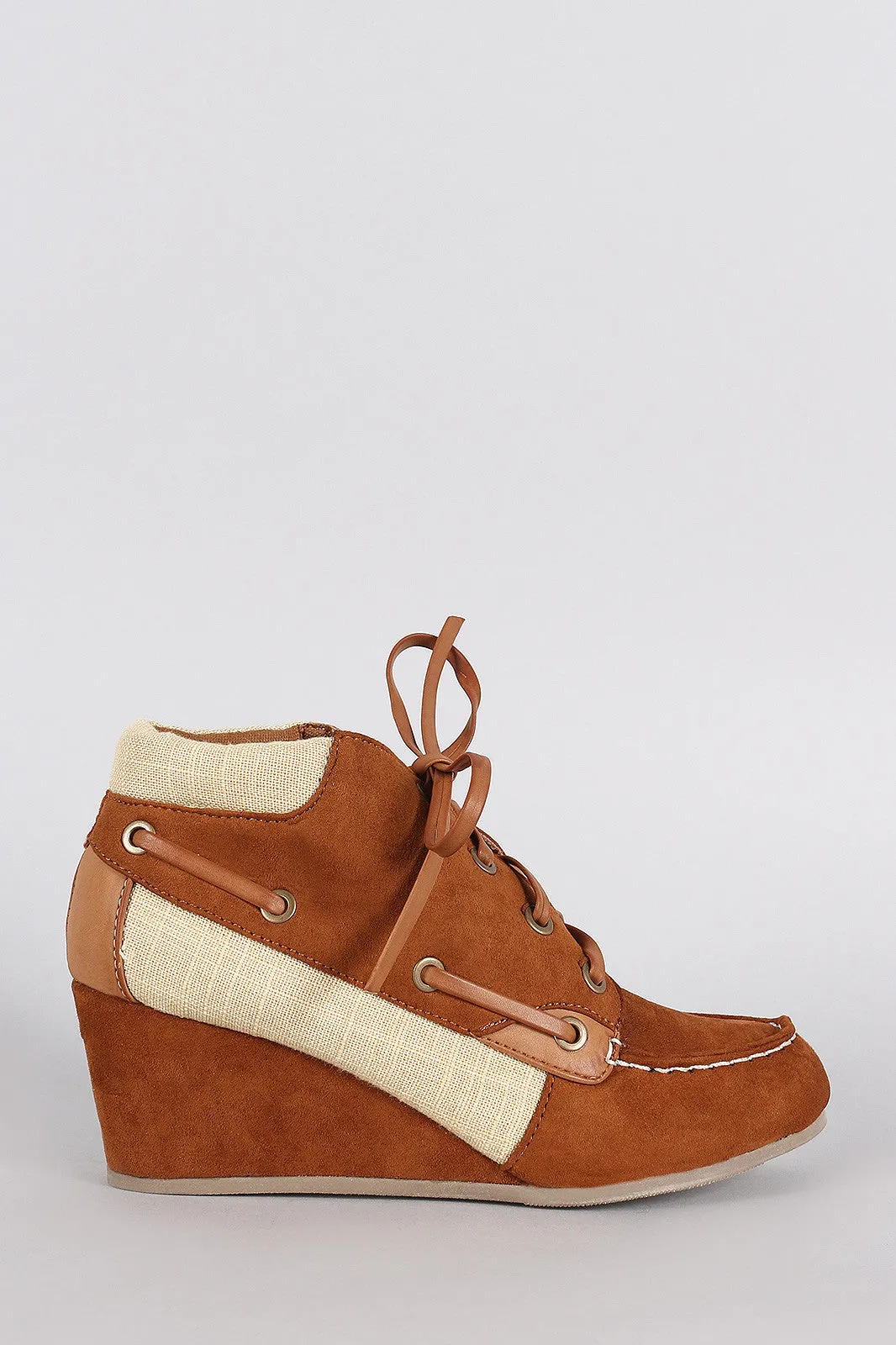 Suede Hassle-free Boat Wedge Direct shipping Booties Bamboo