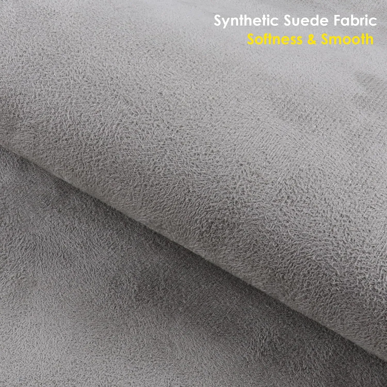Suede Headliner with Foam Backed Fabric 60" Width, Replacement Automotive RV Boat Marine Interiors Aging/Faded/Broken Gray, 85" x 60"