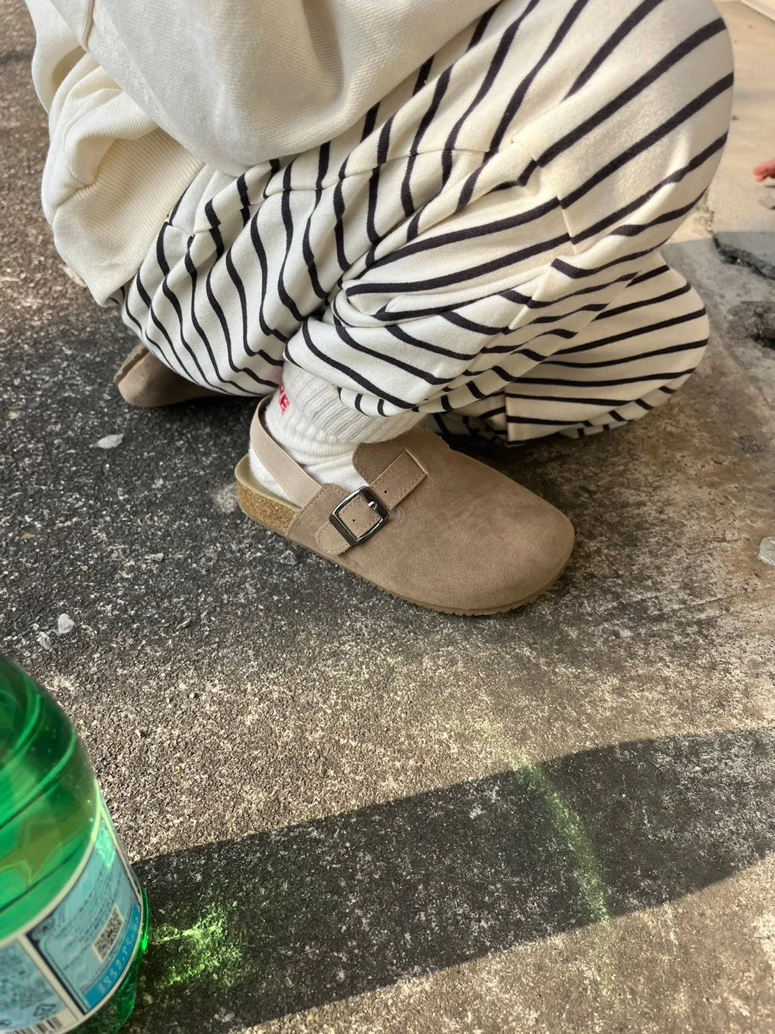 suede mule shoes