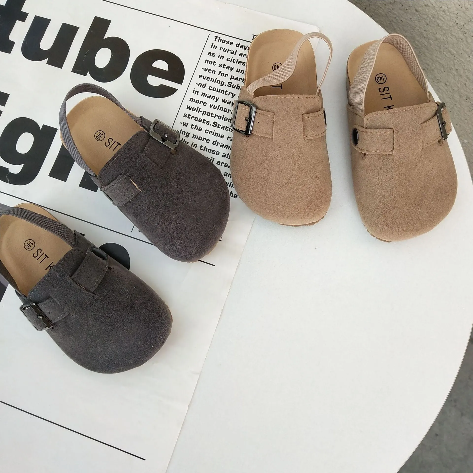 suede mule shoes