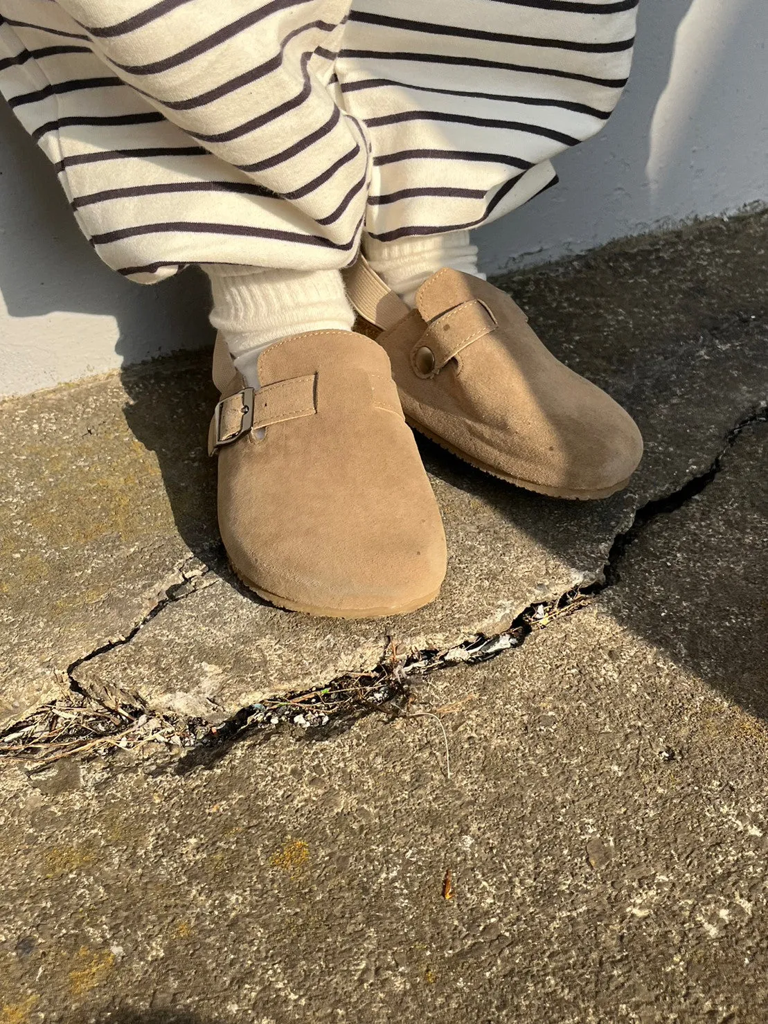 suede mule shoes