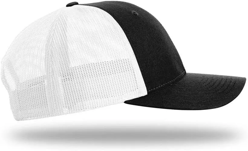 The Hat Pros | Richardson 115 Low-Profile Classic Trucker Snapback Hat Bundle with THP Hat & Clothing Brush