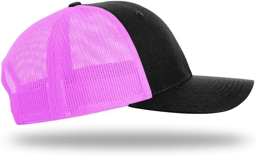The Hat Pros | Richardson 115 Low-Profile Classic Trucker Snapback Hat Bundle with THP Hat & Clothing Brush