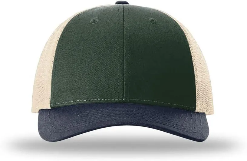 The Hat Pros | Richardson 115 Low-Profile Classic Trucker Snapback Hat Bundle with THP Hat & Clothing Brush